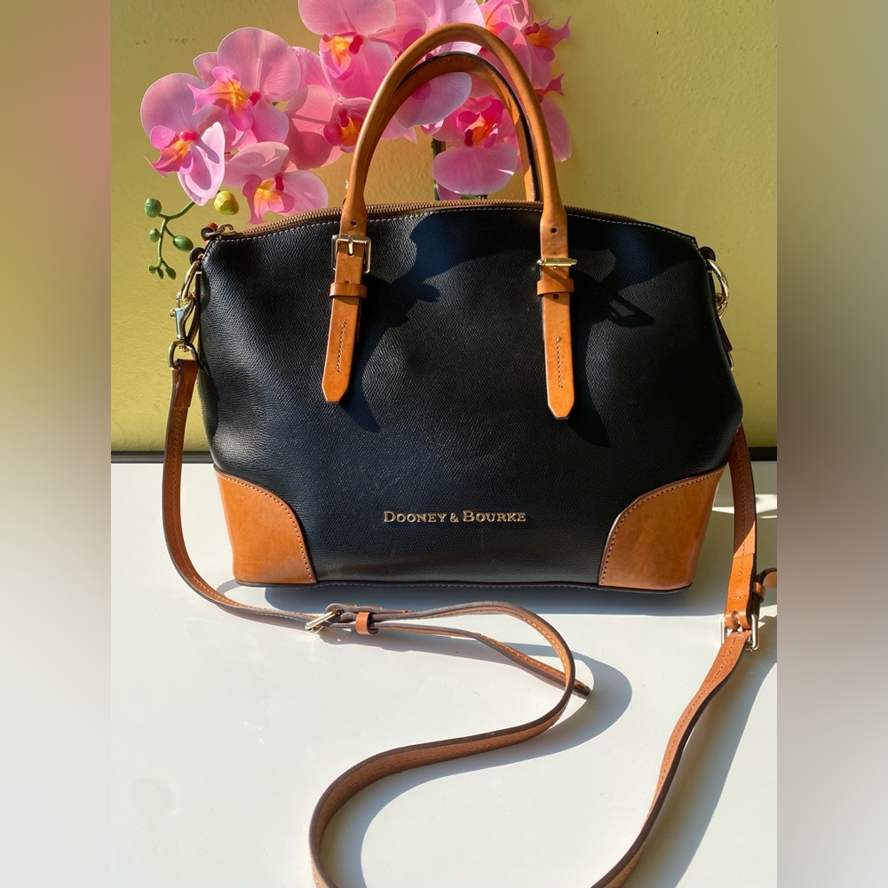 Dooney & Burke Black Doomed Satchel